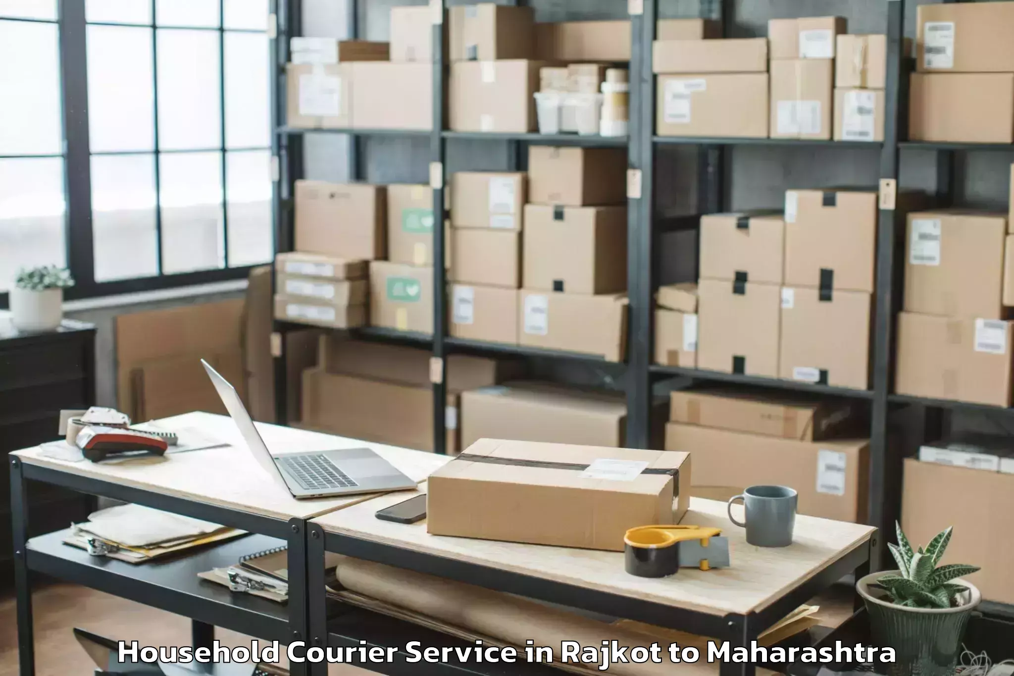 Top Rajkot to Pimpalkhuta Household Courier Available